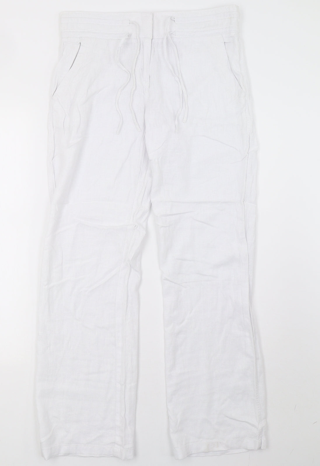 NEXT Womens White   Trousers  Size 10 L32 in