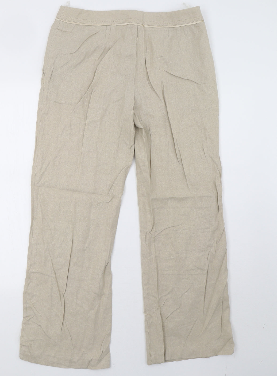 Preworn Womens Beige   Trousers  Size 12 L31 in
