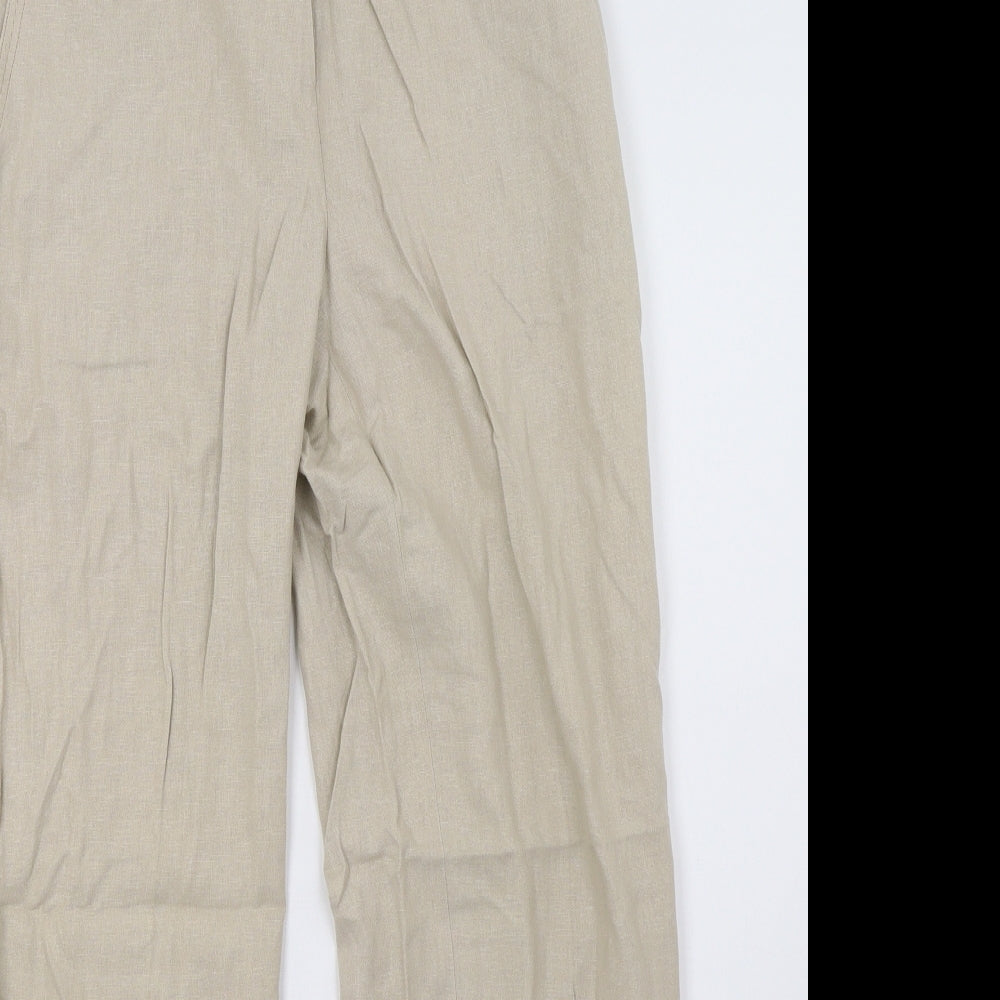Preworn Womens Beige   Trousers  Size 12 L31 in