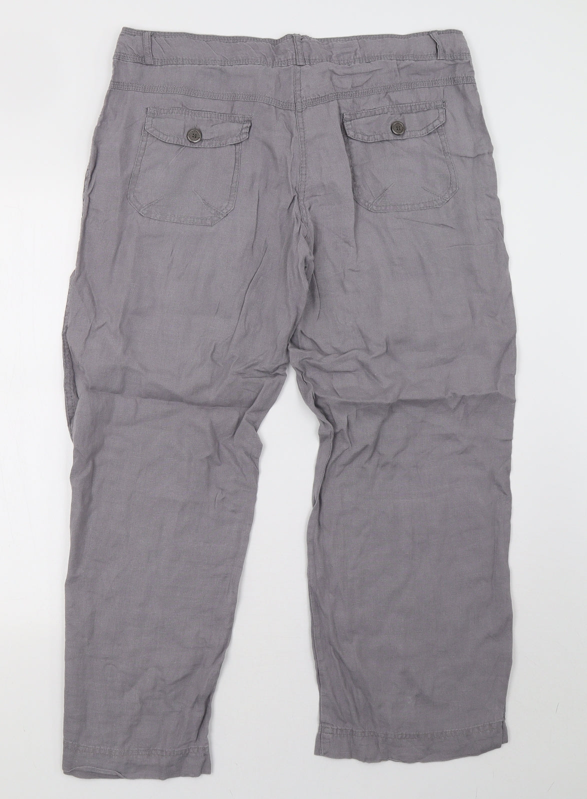Primark Womens Grey   Trousers  Size 14 L30 in