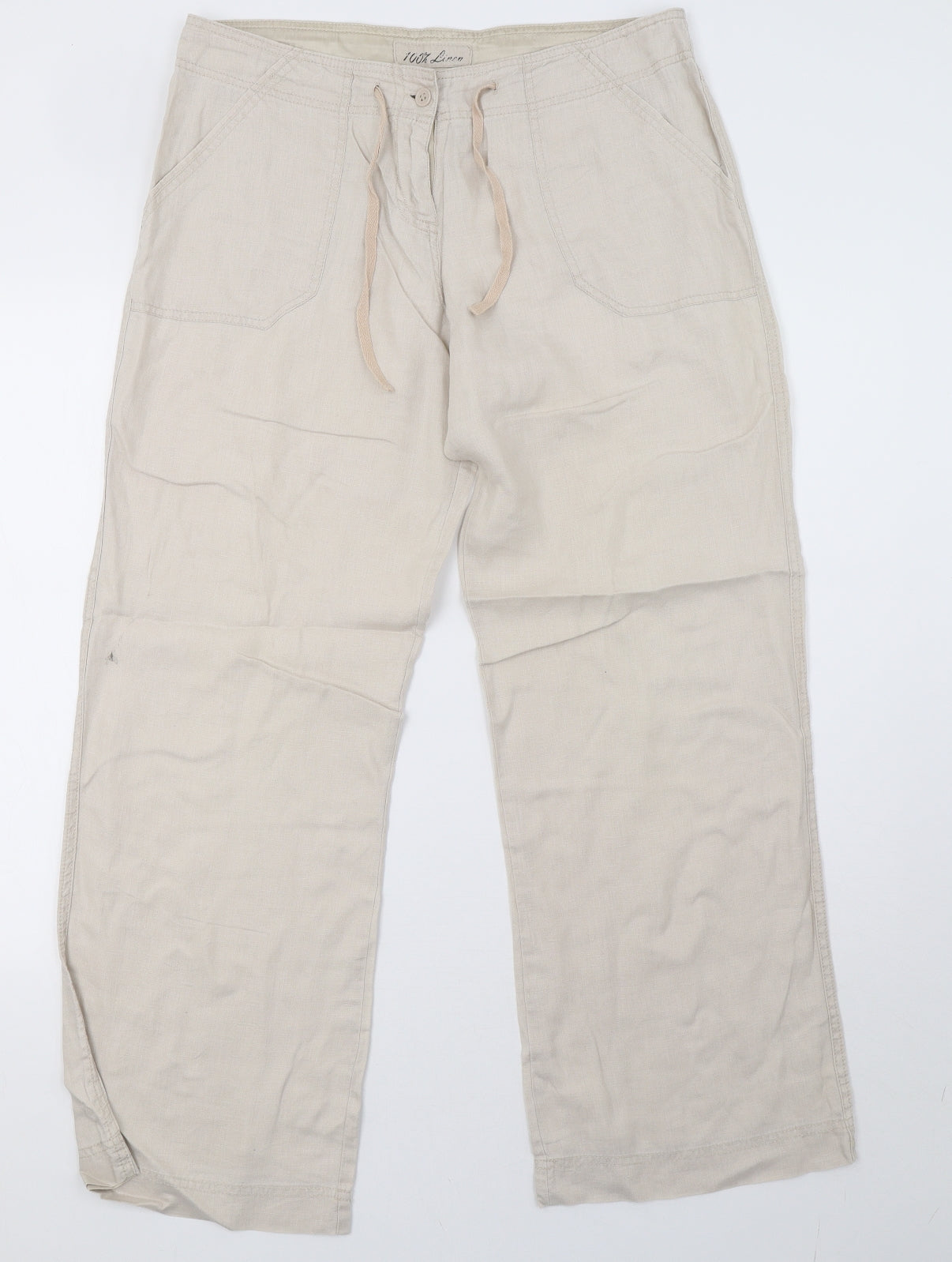 Primark Womens Beige   Trousers  Size 12 L31 in