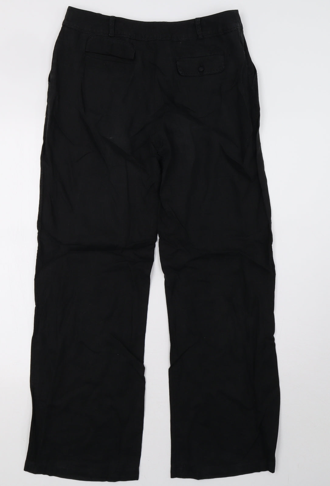Monsoon Womens Black   Trousers  Size 12 L31 in