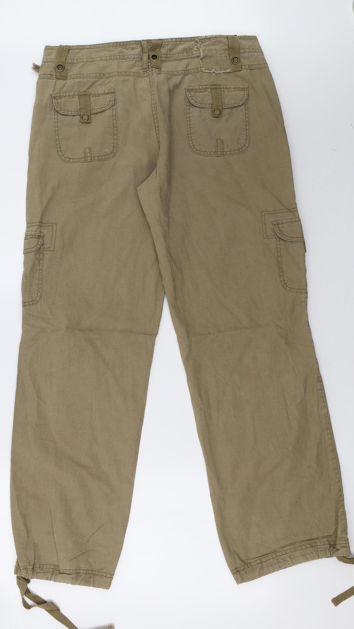 Matalan Womens Brown   Trousers  Size 12 L31 in