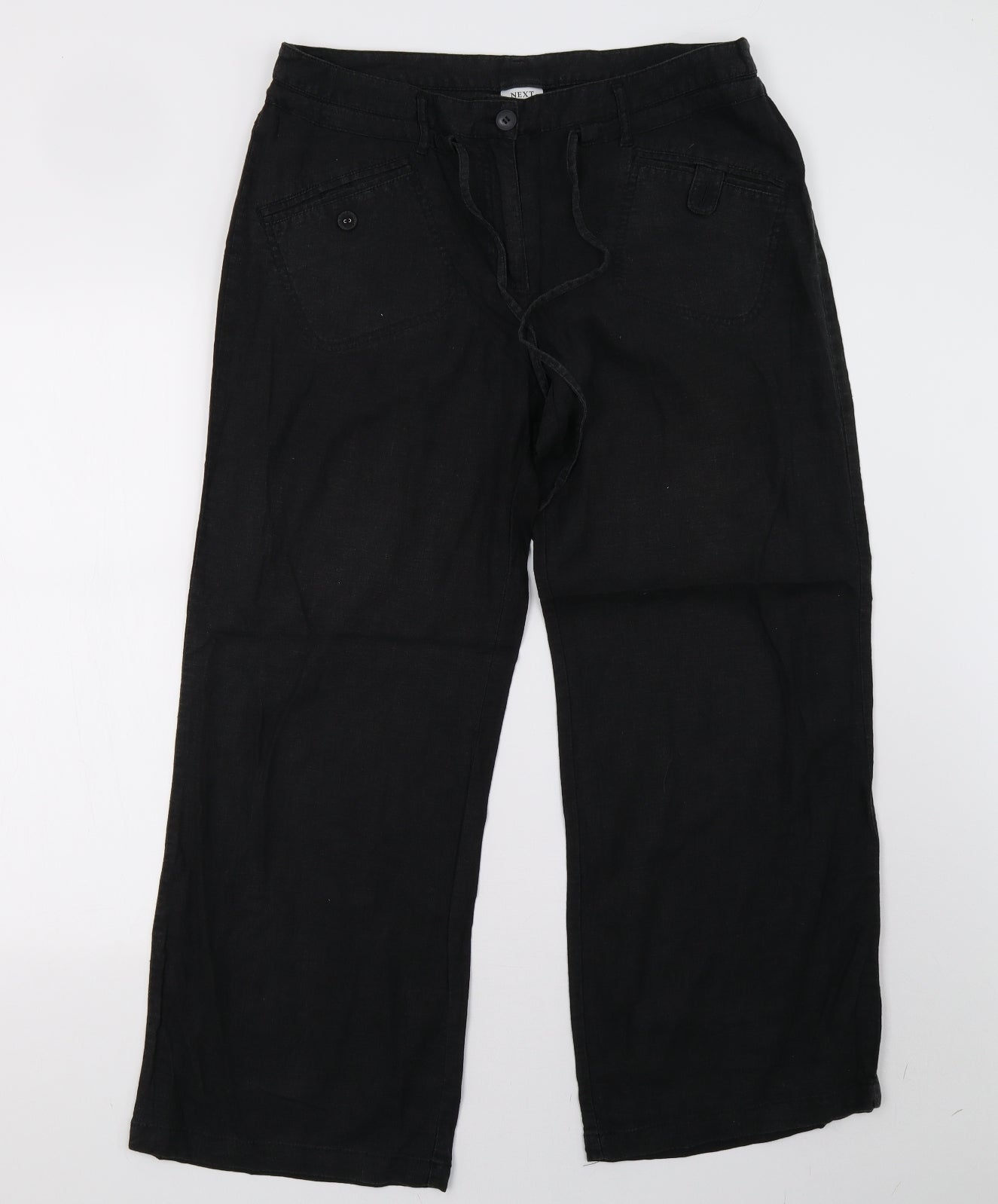 NEXT Womens Black   Trousers  Size 14 L29 in