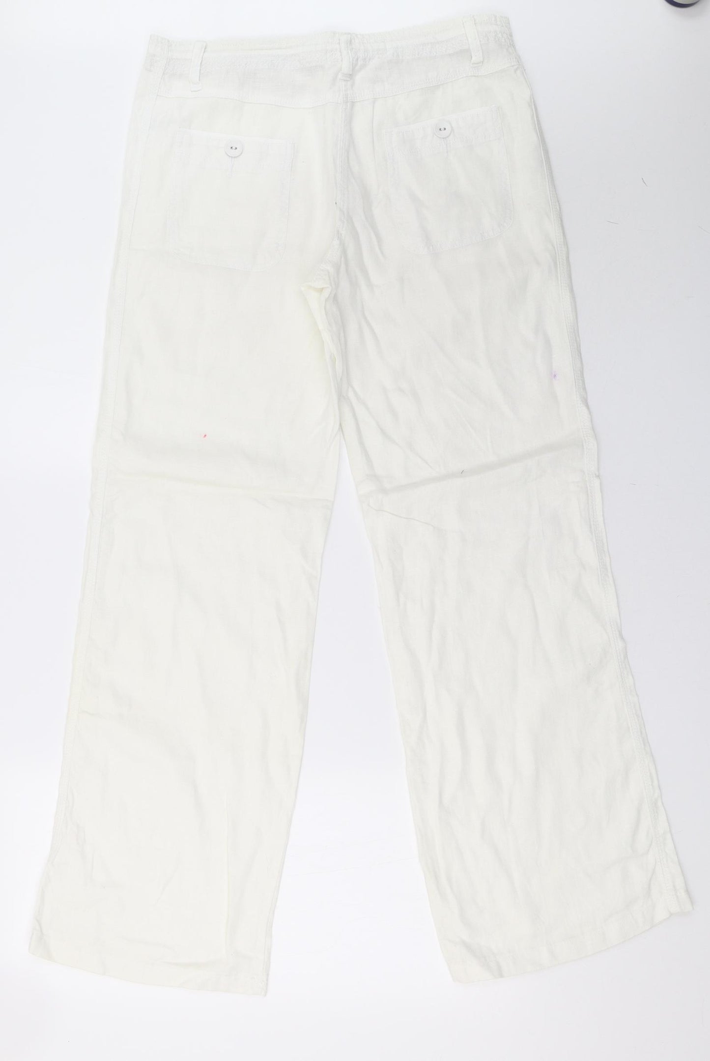 George Womens White   Trousers  Size 12 L33 in