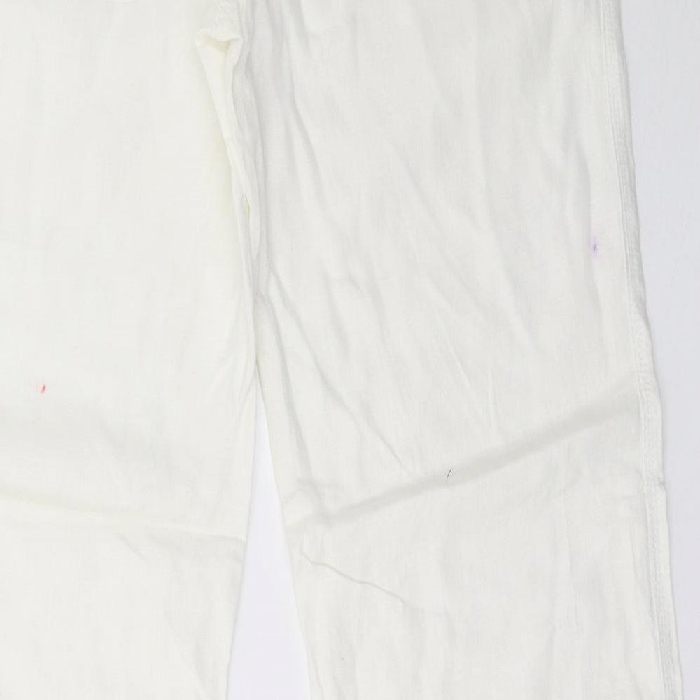 George Womens White   Trousers  Size 12 L33 in