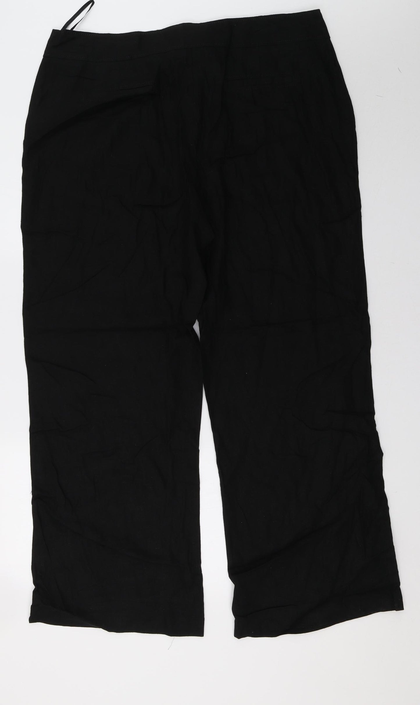 M&Co Womens Black   Trousers  Size 20 L32 in