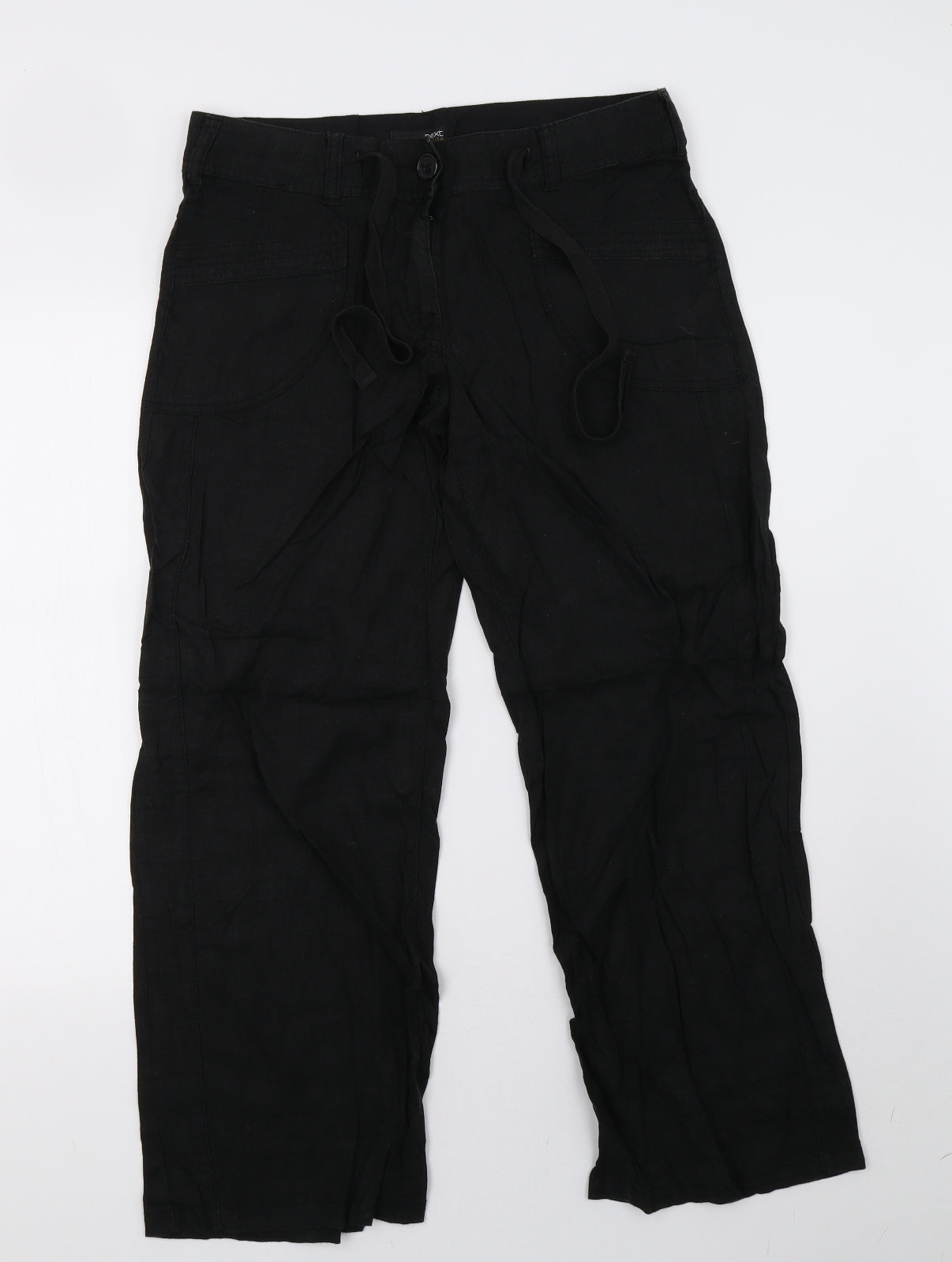 NEXT Womens Black   Trousers  Size 12 L28 in