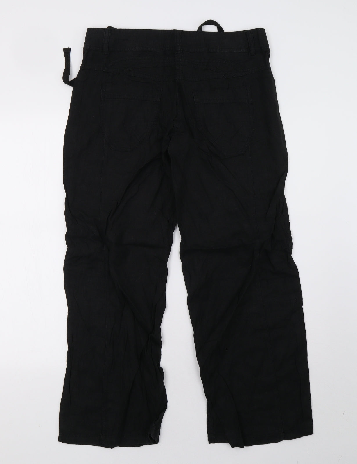 NEXT Womens Black   Trousers  Size 12 L28 in