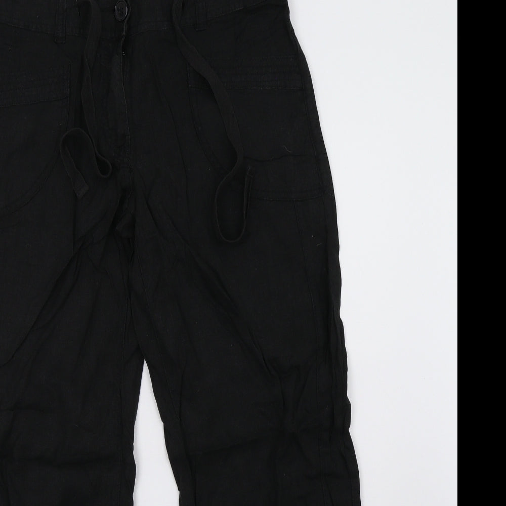 NEXT Womens Black   Trousers  Size 12 L28 in