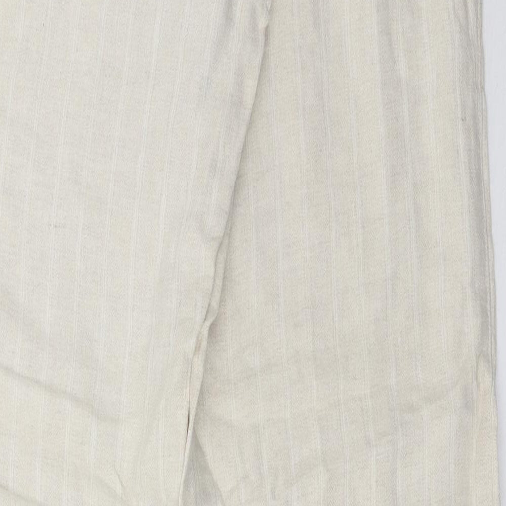 Zara Womens Beige   Trousers  Size 12 L25 in