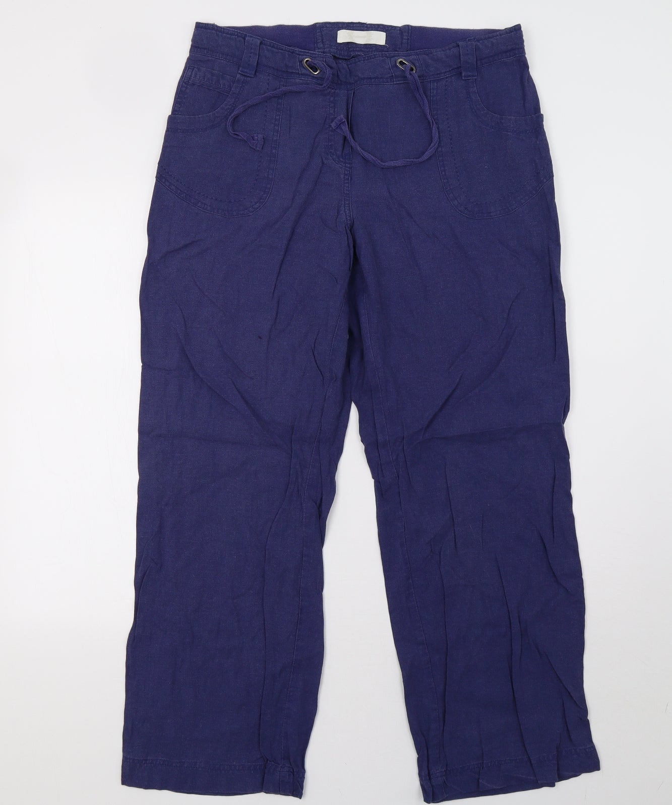 BHS Womens Blue   Trousers  Size 14 L31 in