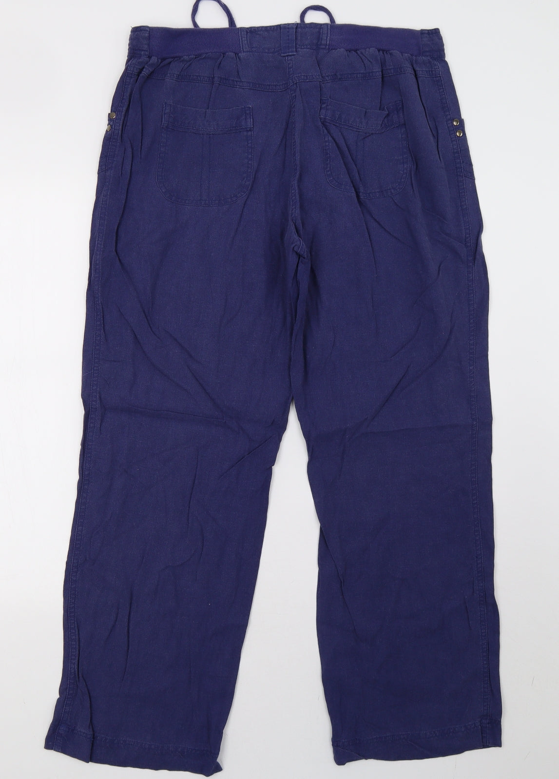 BHS Womens Blue   Trousers  Size 14 L31 in