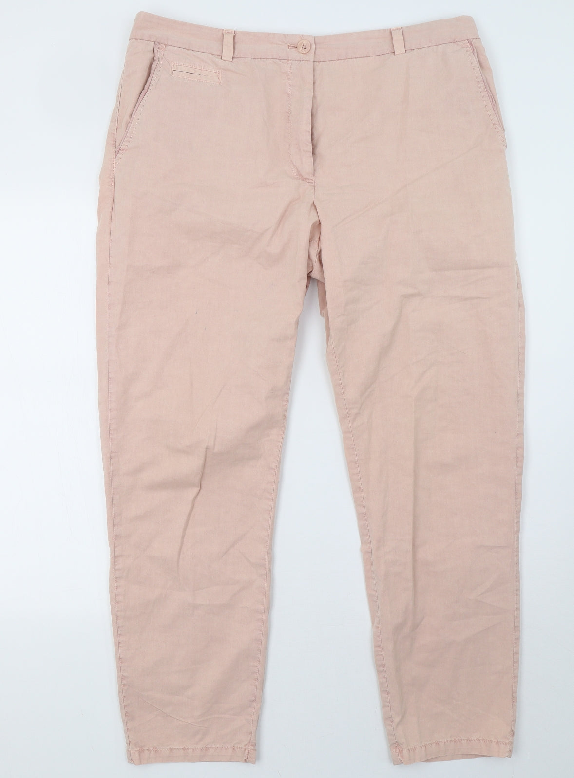 Marks and Spencer Womens Pink   Trousers  Size 16 L29 in