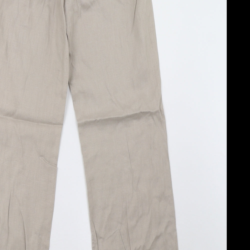 Monsoon Womens Beige   Trousers  Size 8 L32 in