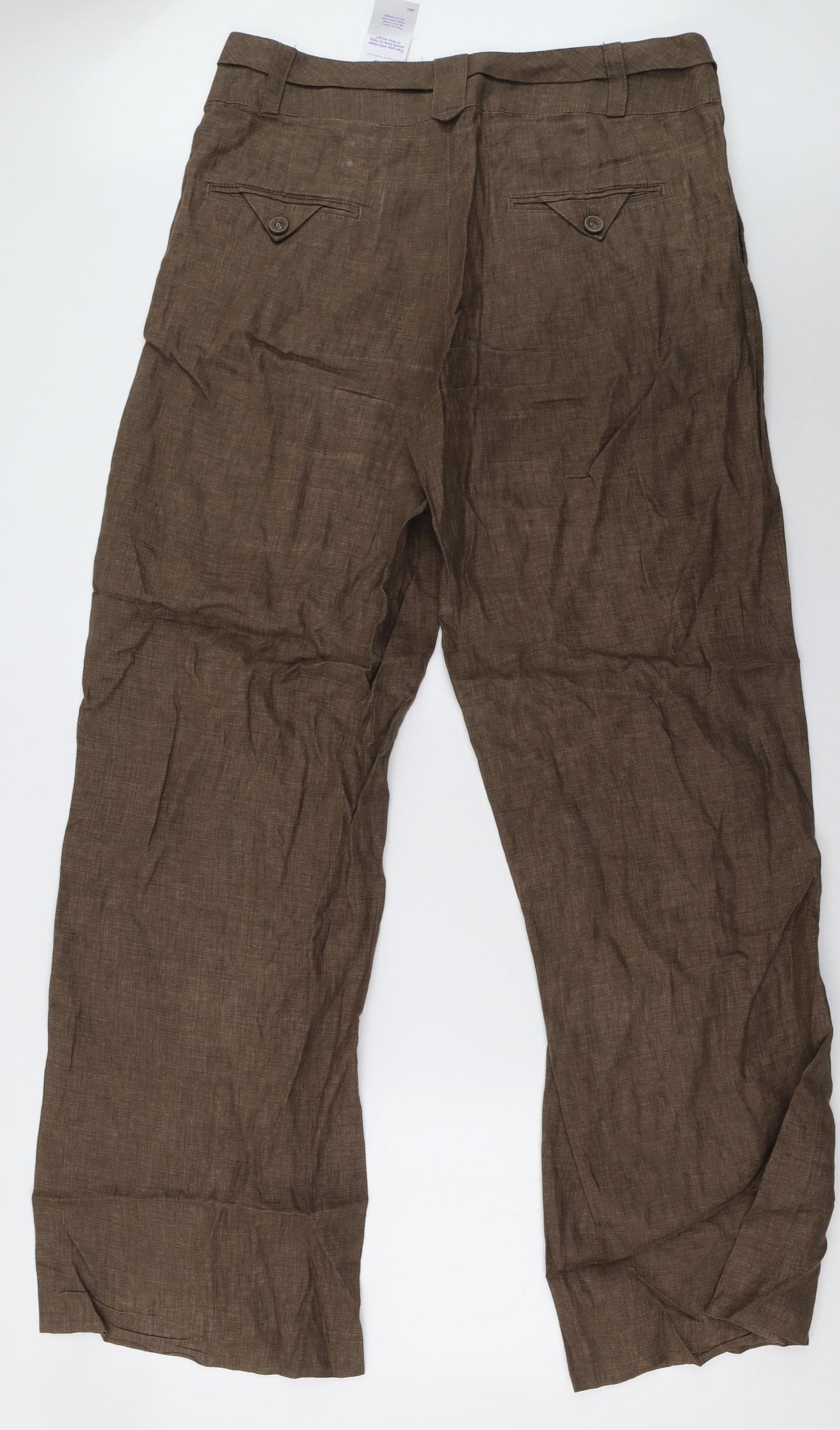 H&M Womens Brown   Trousers  Size 16 L34 in