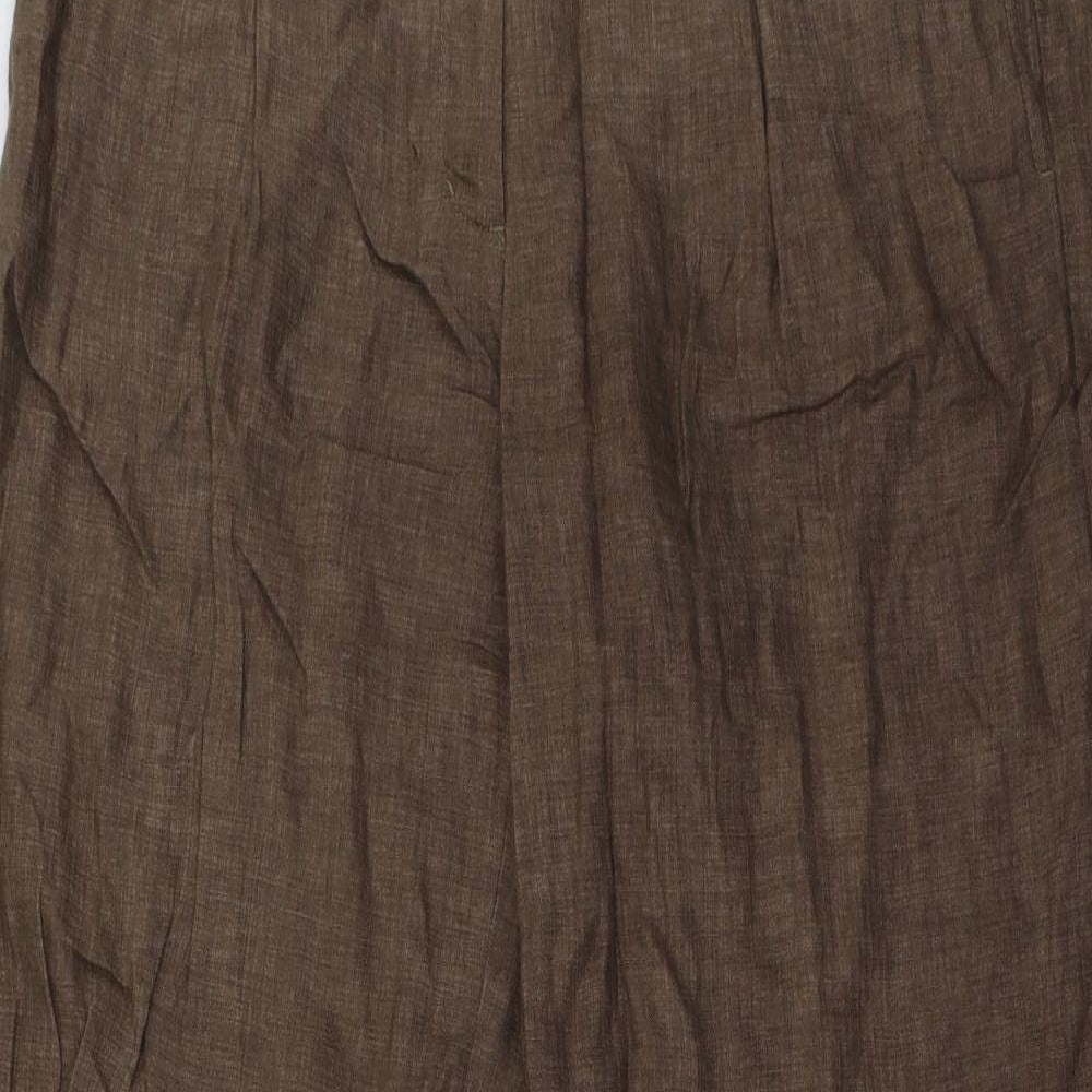 H&M Womens Brown   Trousers  Size 16 L34 in