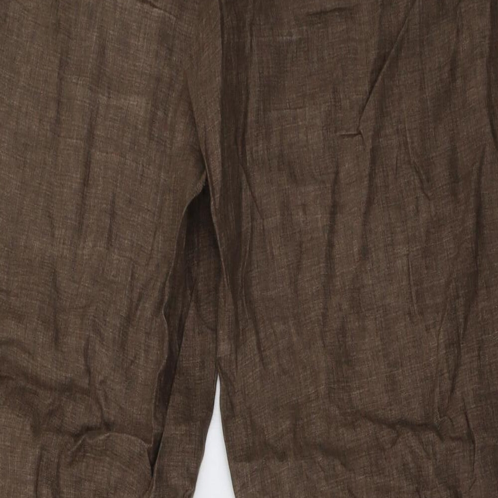 H&M Womens Brown   Trousers  Size 16 L34 in