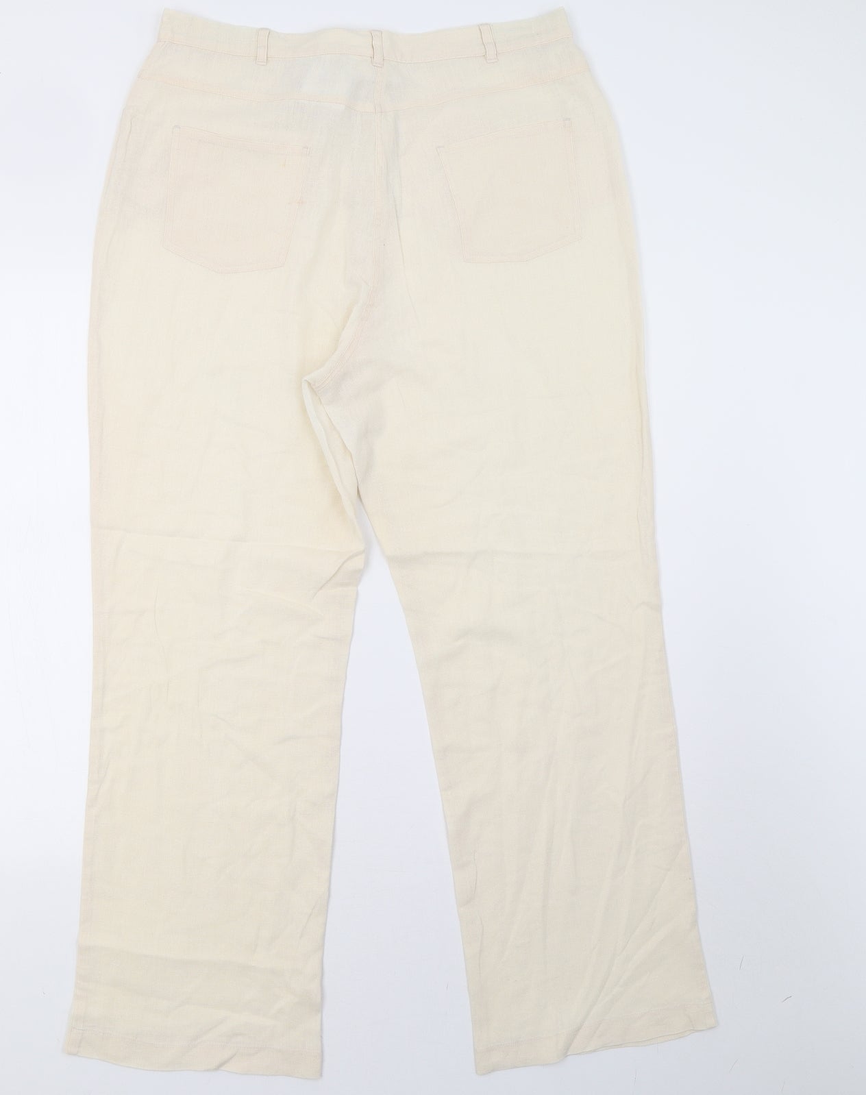 Essentials Womens Beige   Trousers  Size 14 L29 in