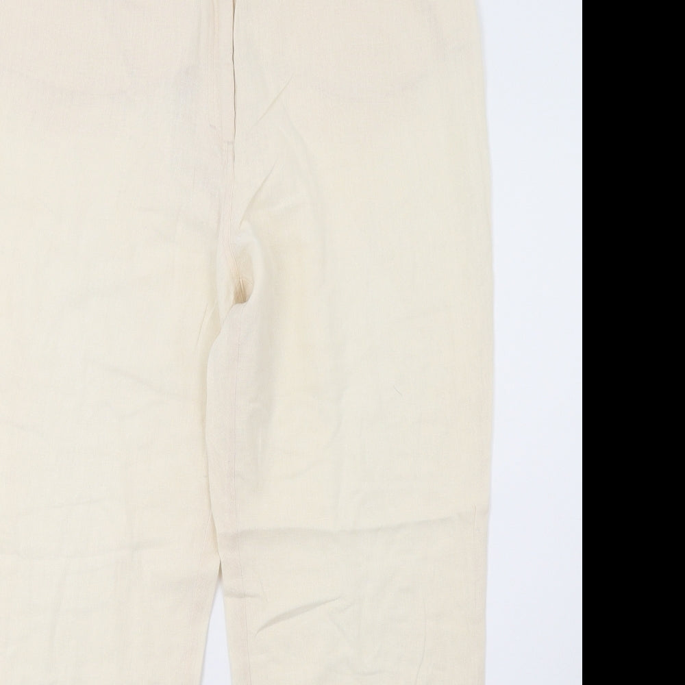 Essentials Womens Beige   Trousers  Size 14 L29 in