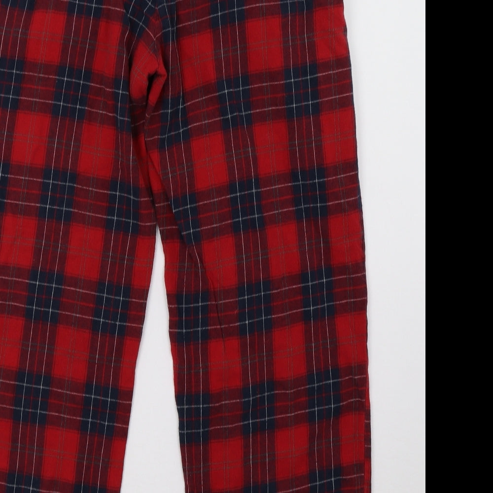 Sainsburys Mens Red Check   Pyjama Pants Size L