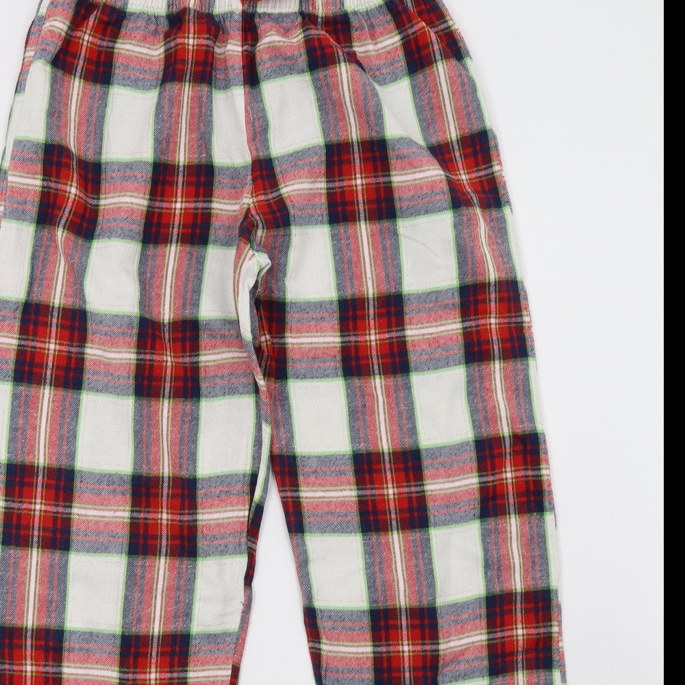 F&F Womens Red Check   Pyjama Pants Size 10