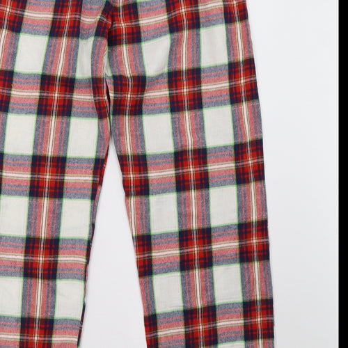 F&F Womens Red Check   Pyjama Pants Size 10