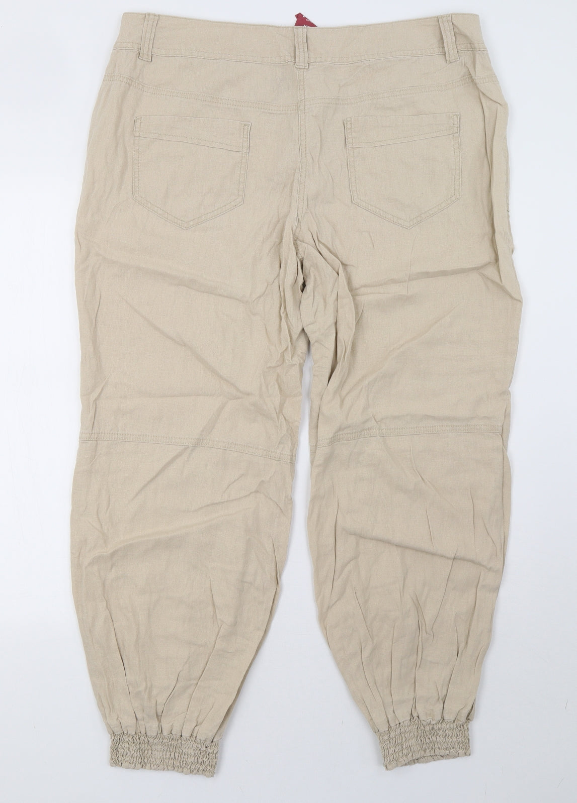 NEXT Womens Beige   Trousers  Size 18 L28 in