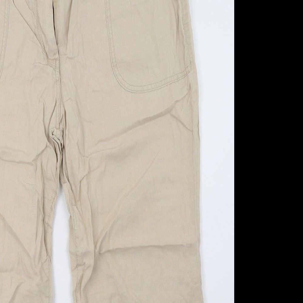 NEXT Womens Beige   Trousers  Size 18 L28 in