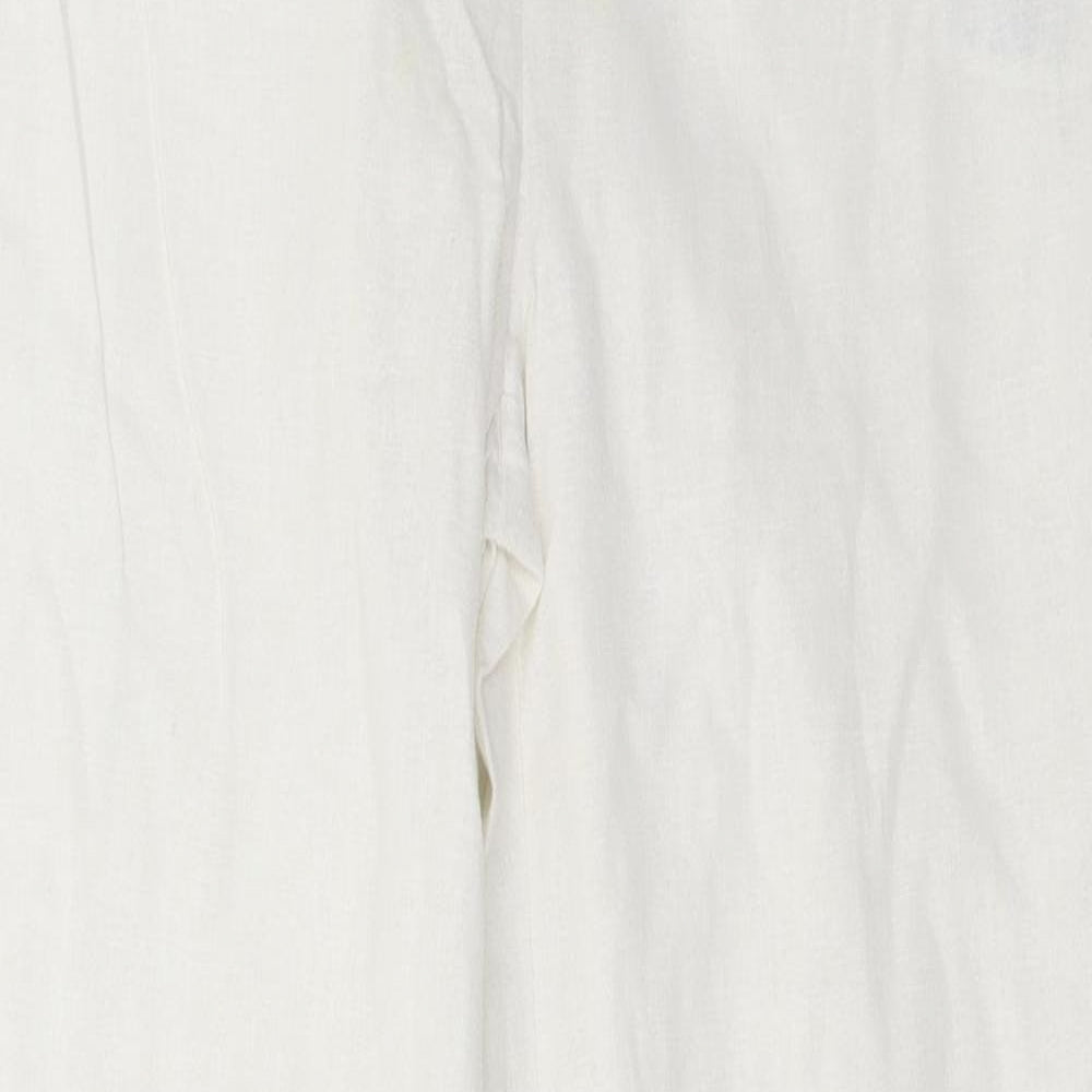 Debenhams Womens White   Trousers  Size 10 L31 in