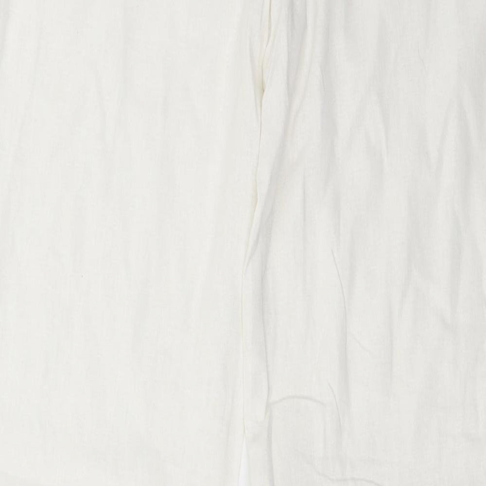 Debenhams Womens White   Trousers  Size 10 L31 in