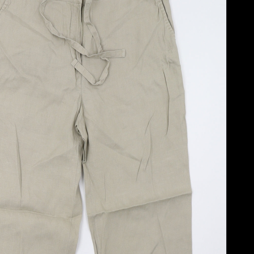 Sainsburys Womens Beige   Trousers  Size 12 L28 in