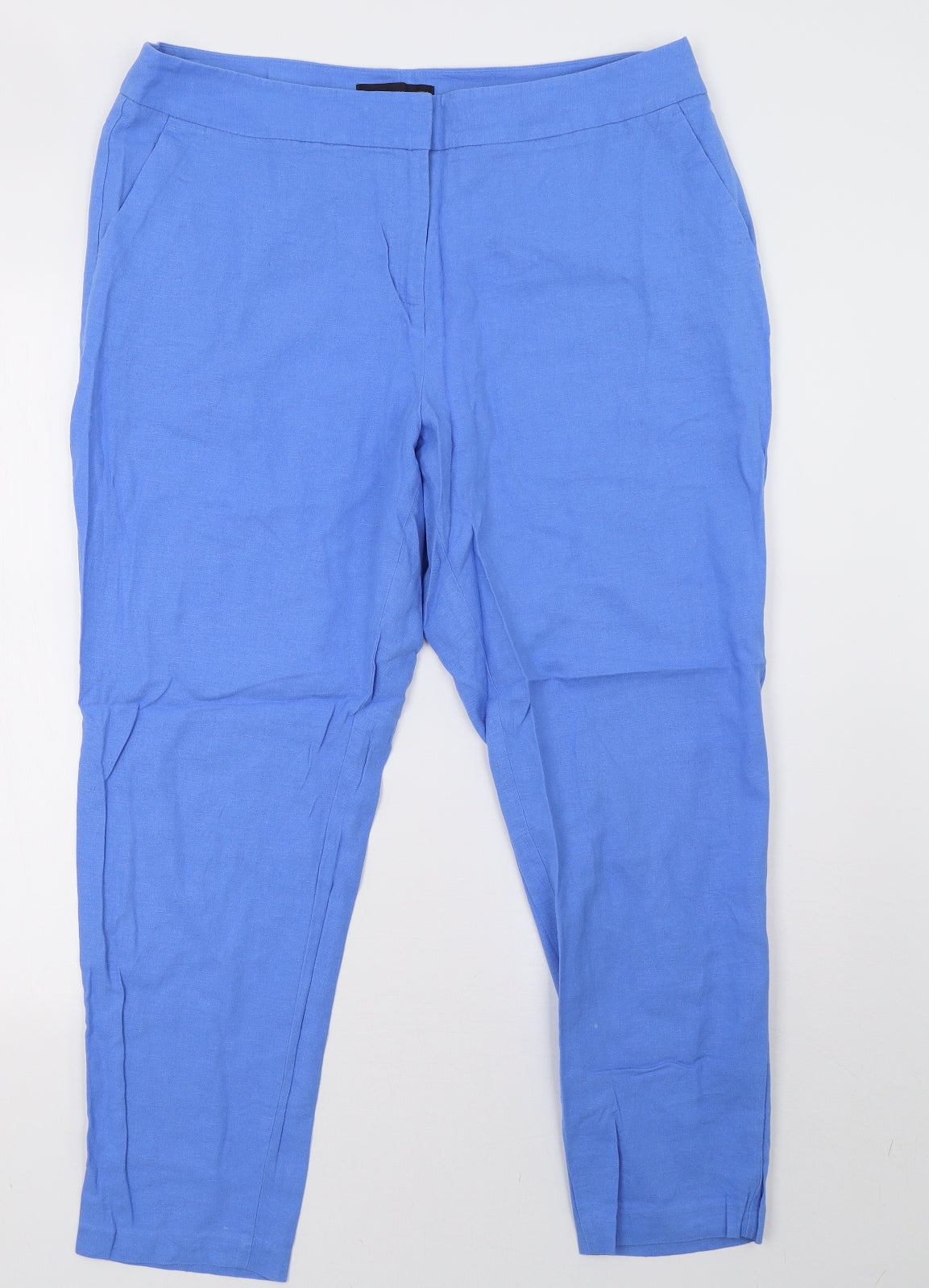 Marks and Spencer Womens Blue   Trousers  Size 16 L32 in