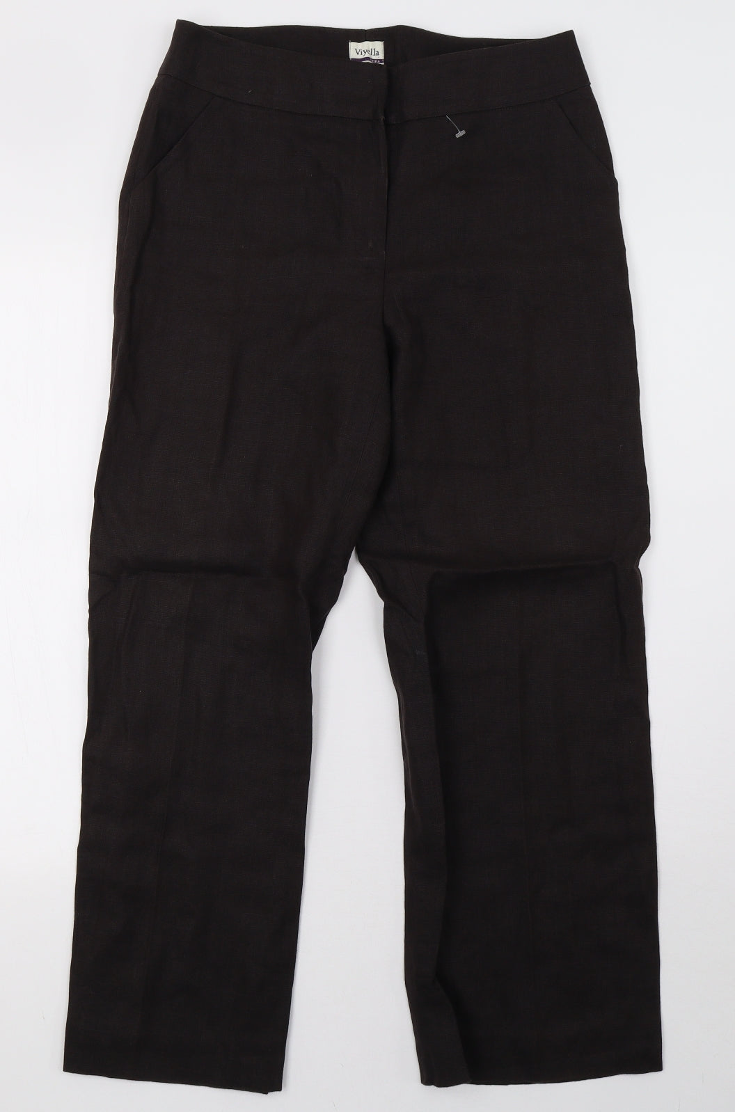 Viyella Womens Brown   Trousers  Size 8 L28 in
