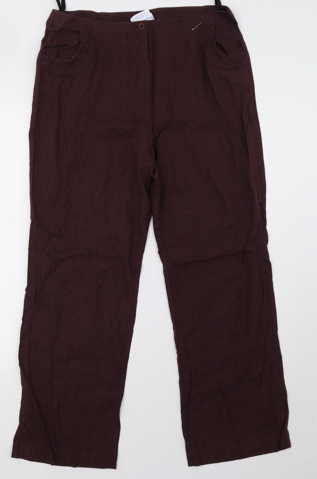EWM Womens Purple   Trousers  Size 16 L30 in
