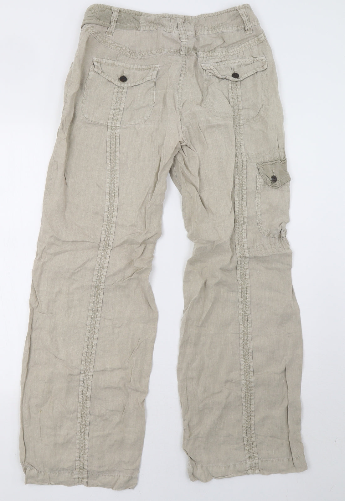 NEXT Womens Beige   Trousers  Size 10 L31 in