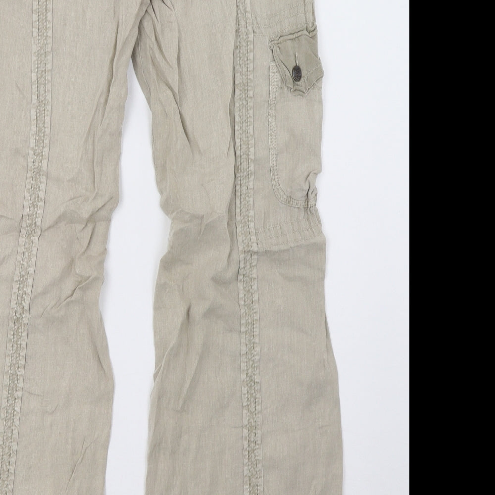 NEXT Womens Beige   Trousers  Size 10 L31 in