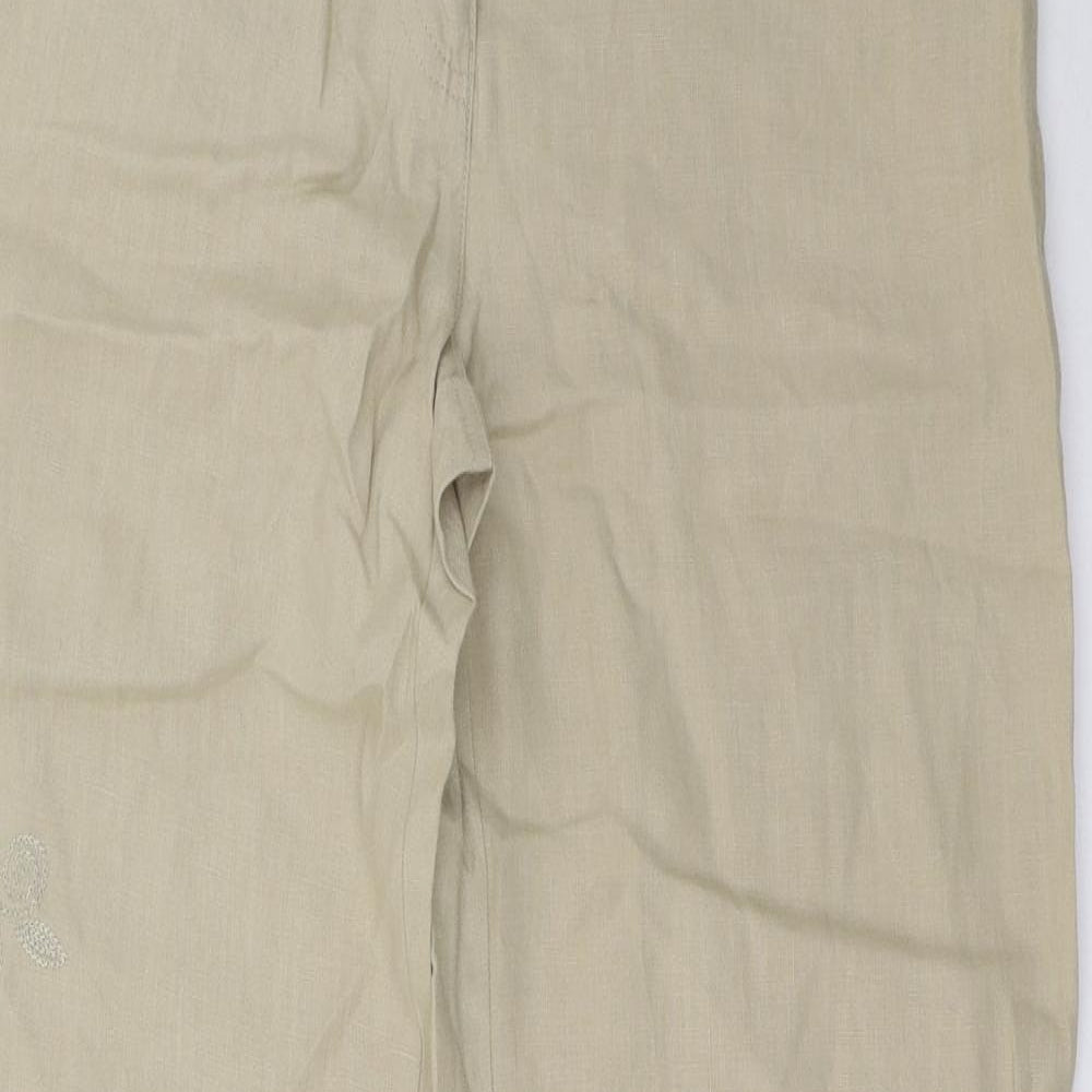 NEXT Womens Beige   Trousers  Size 10 L34 in