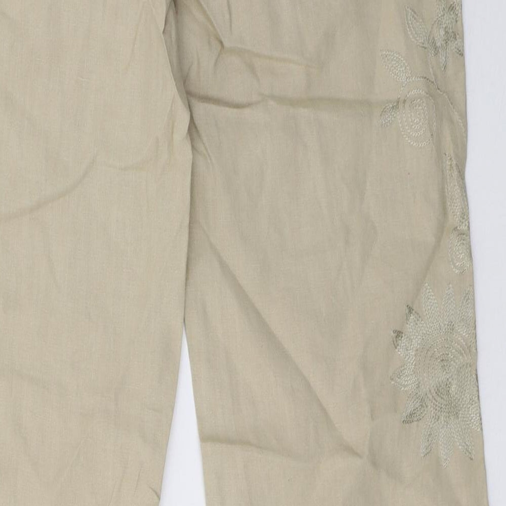 NEXT Womens Beige   Trousers  Size 10 L34 in