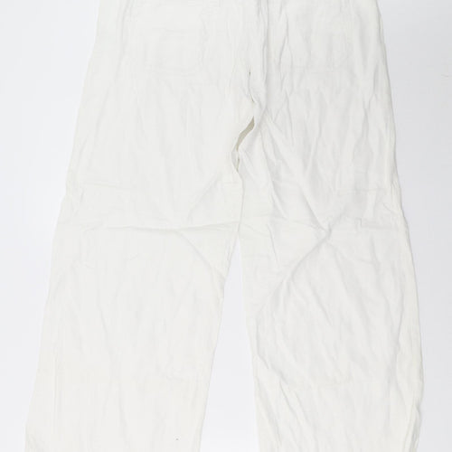 NEXT Womens White   Trousers  Size 10 L32 in
