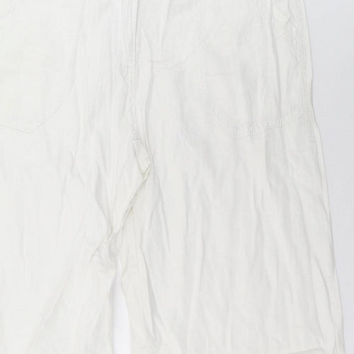 NEXT Womens White   Trousers  Size 10 L32 in