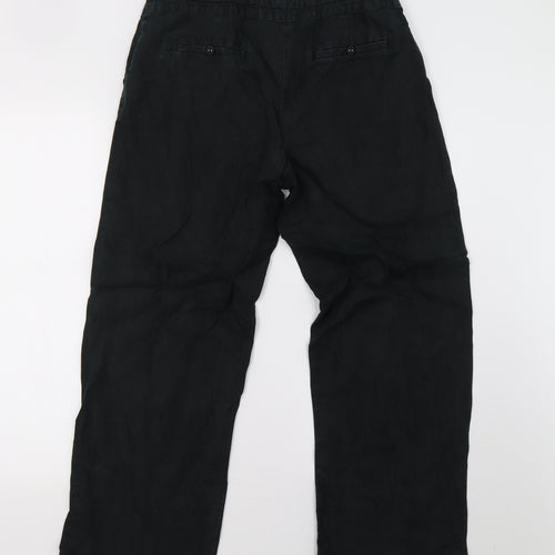 Sainsburys Womens Black   Trousers  Size 10 L28 in