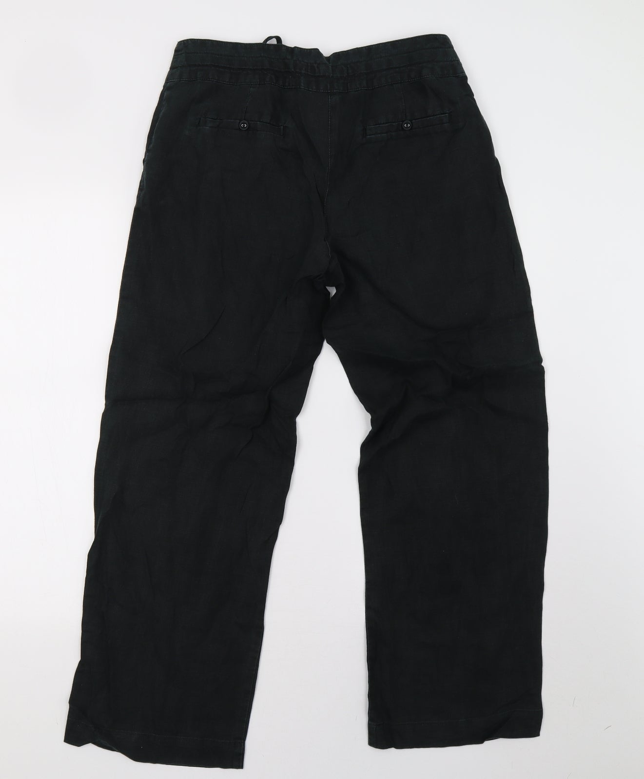 Sainsburys Womens Black   Trousers  Size 10 L28 in