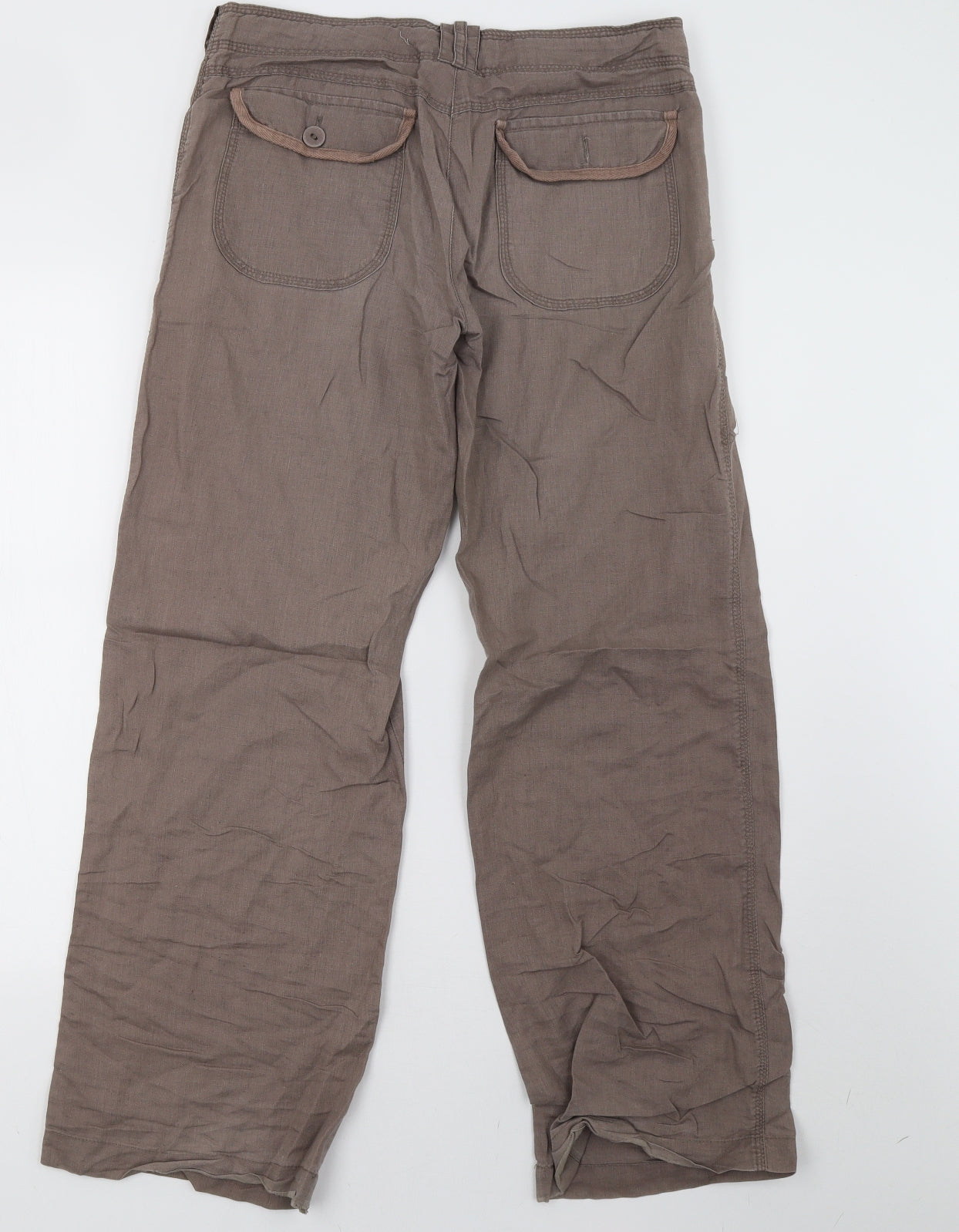 Select Womens Brown   Trousers  Size 8 L30 in