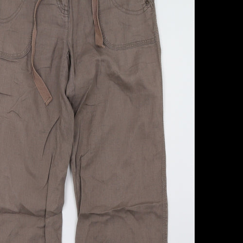 Select Womens Brown   Trousers  Size 8 L30 in