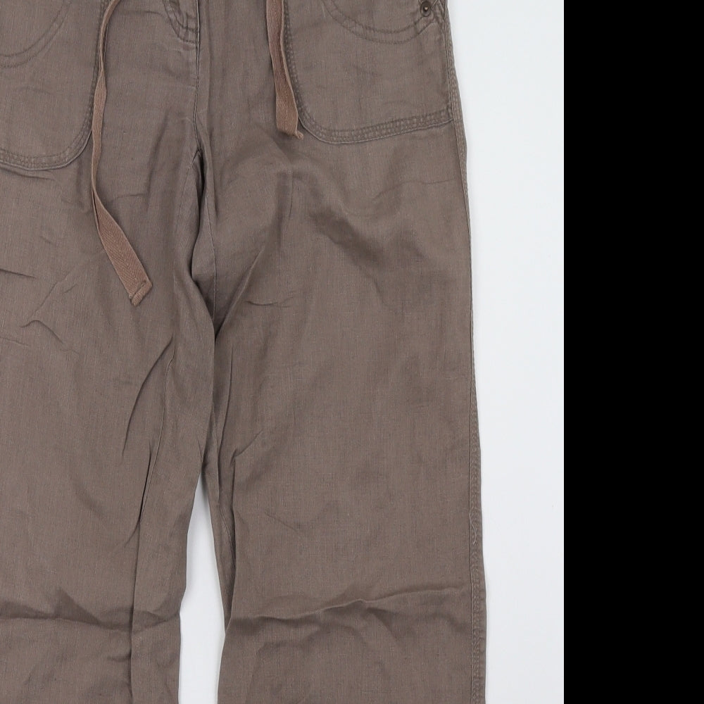 Select Womens Brown   Trousers  Size 8 L30 in