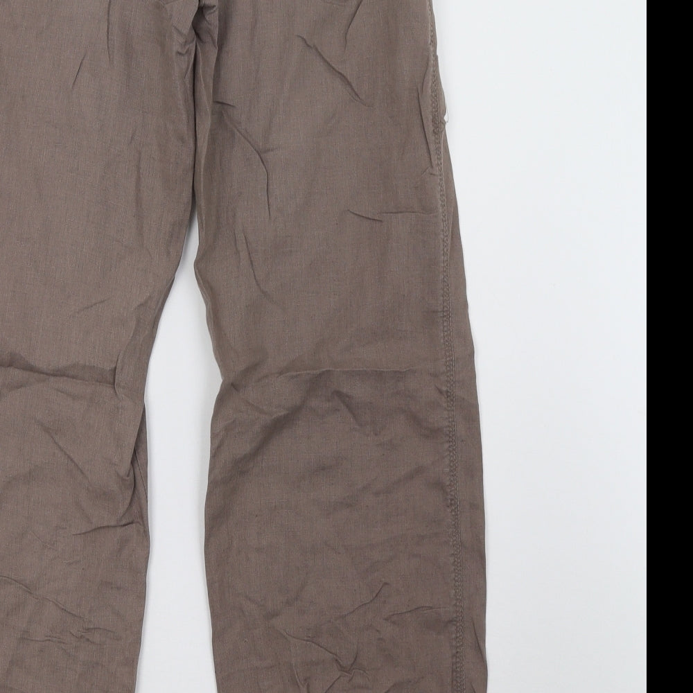 Select Womens Brown   Trousers  Size 8 L30 in