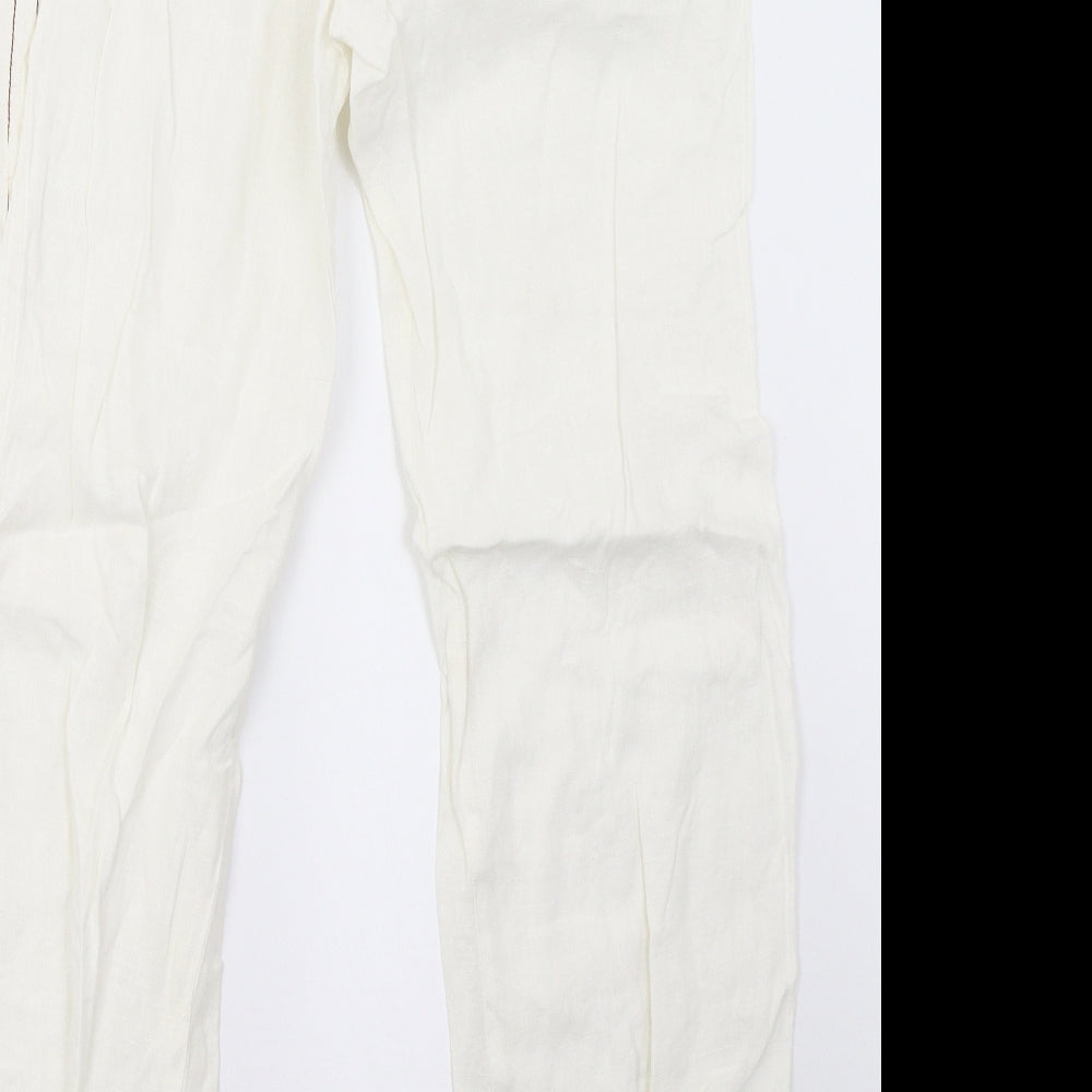 Wish Womens White   Trousers  Size 10 L29 in