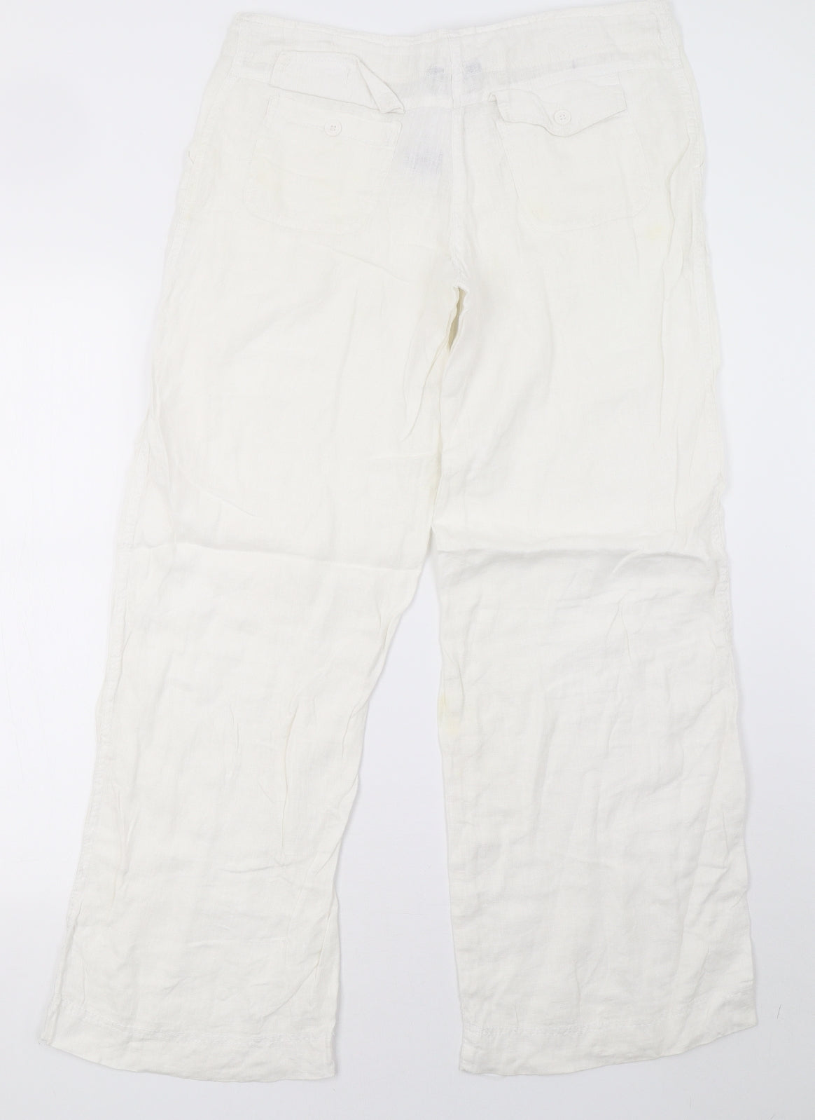 Primark Womens White   Trousers  Size 10 L30 in