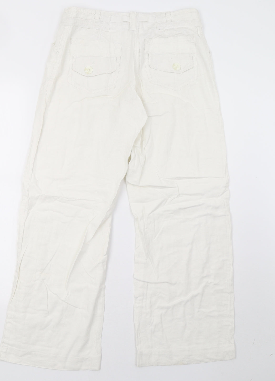 NEXT Womens White   Trousers  Size 10 L30 in